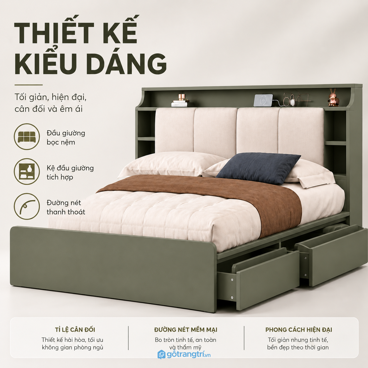 Thiết kế hiện đại mang tính ứng dụng cao Thiết kế hiện đại mang tính ứng dụng cao