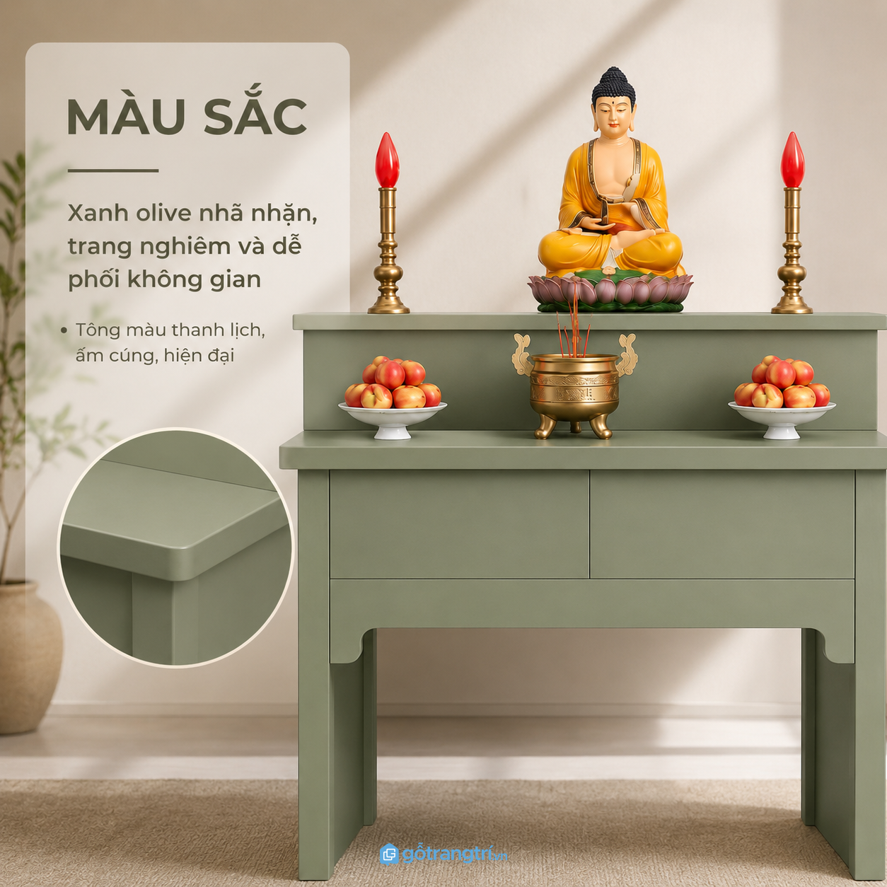 Thiết kế hiện đại nhưng vẫn giữ nét trang nghiêm