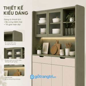 Thiết kế hiện đại phù hợp nhiều không gian bếp