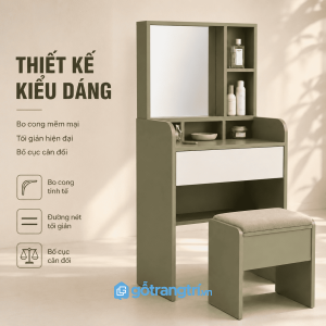 Thiết kế hiện đại tạo điểm nhấn cho góc làm đẹp