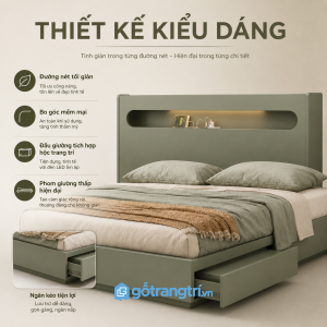 Thiết kế hiện đại tích hợp nhiều công năng