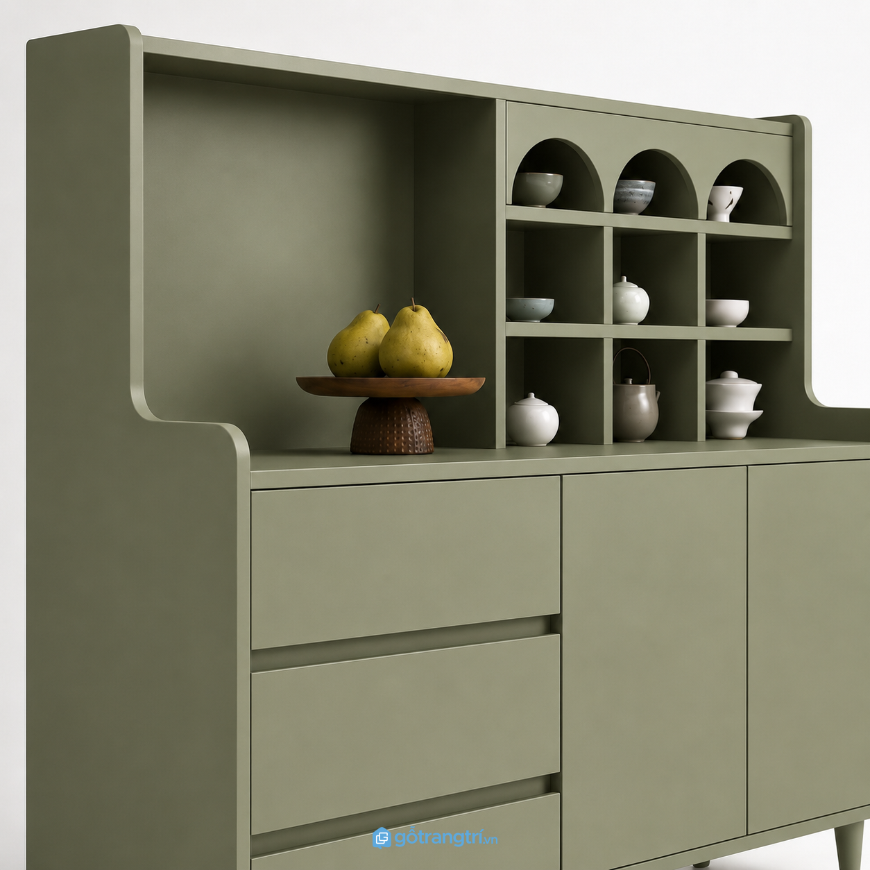 Thiết kế hiện đại với các đường cong mềm mại