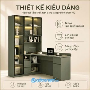 Thiết kế hiện đại với tủ kính khung nhôm sang trọng