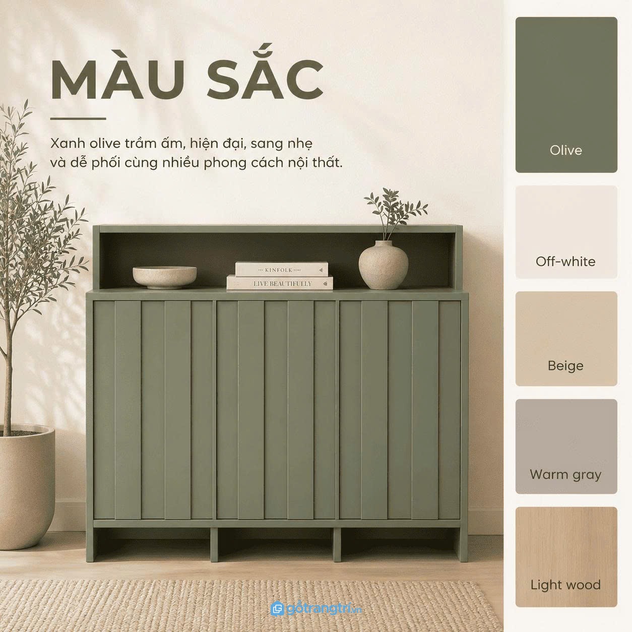 Thiết kế nan dọc tạo điểm nhấn hiện đại Thiết kế nan dọc tạo điểm nhấn hiện đại