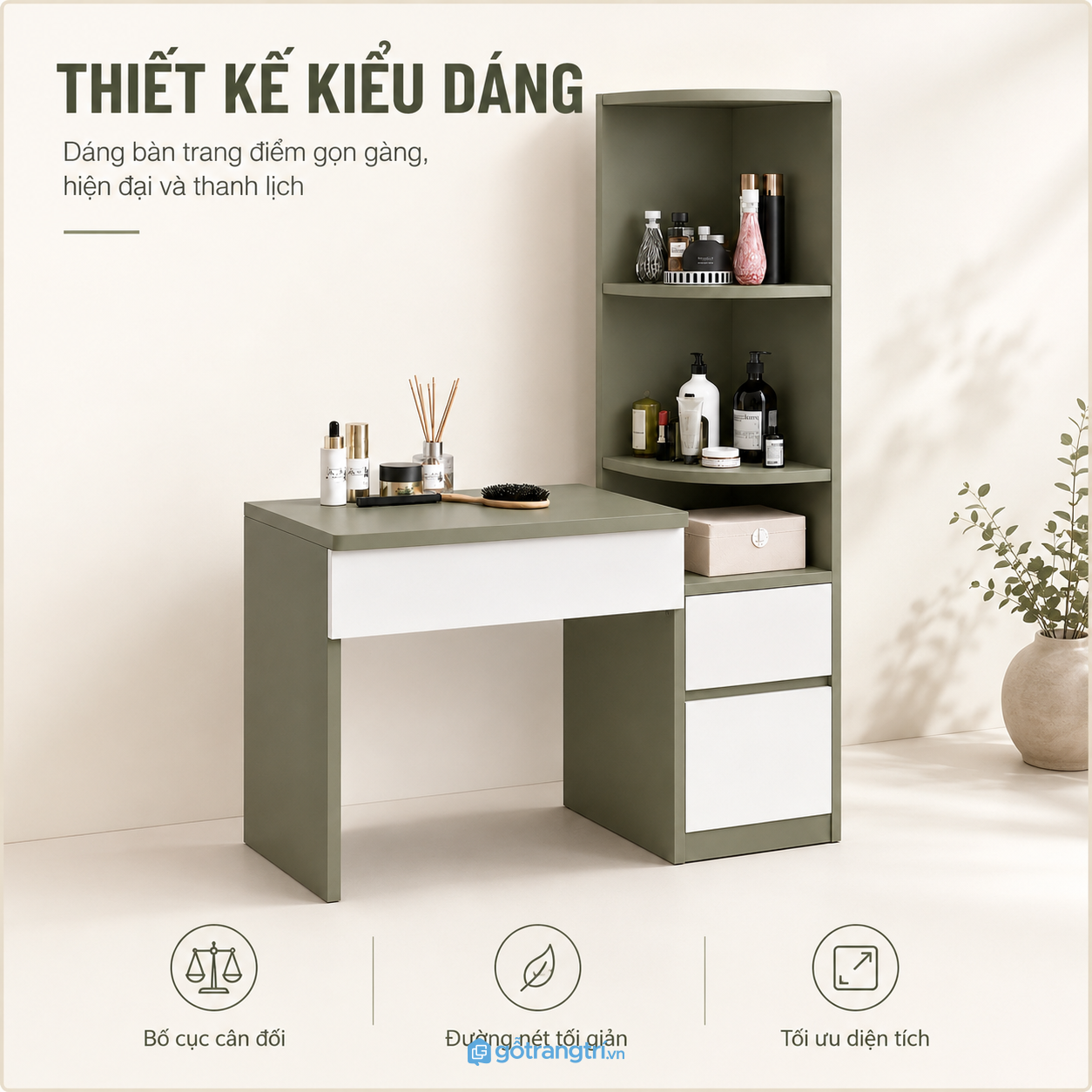 Thiết kế tích hợp giúp tiết kiệm diện tích Thiết kế tích hợp giúp tiết kiệm diện tích