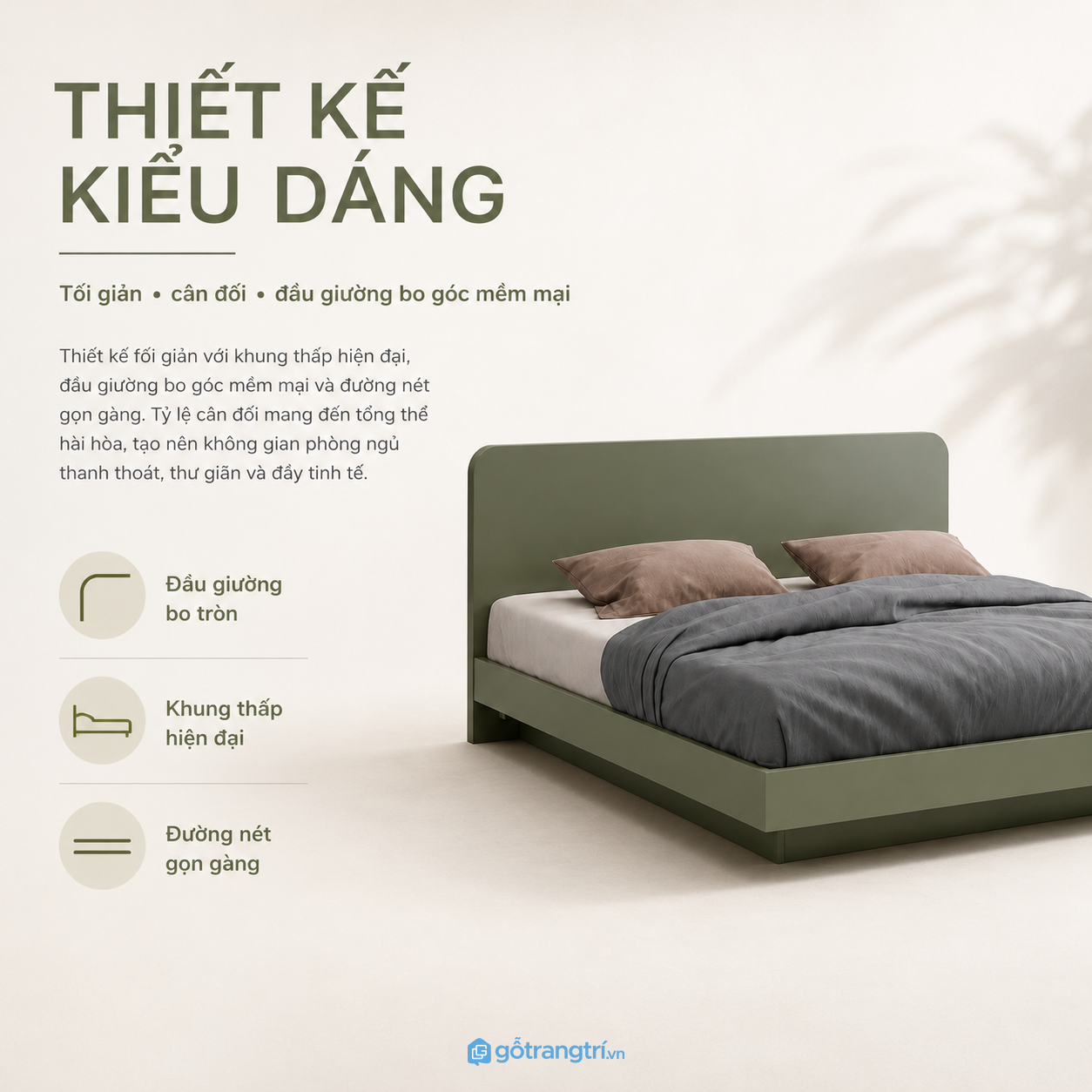 Thiết kế tối giản phù hợp xu hướng nội thất hiện đại