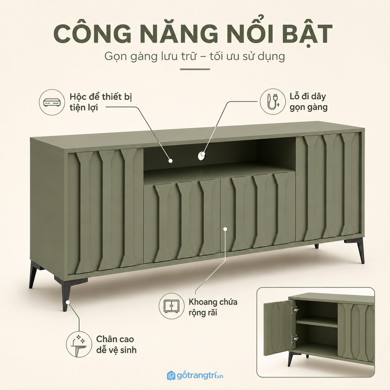 Tối ưu lưu trữ cho khu vực giải trí