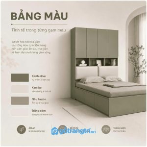 Tối ưu lưu trữ cho phòng ngủ nhỏ