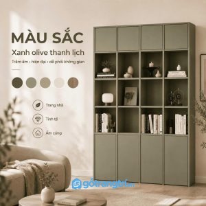 Tối ưu lưu trữ với hệ kệ mở và tủ kín
