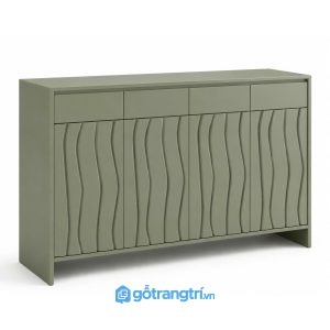 Tủ buffet cánh sóng màu xanh olive hiện đại GHS-5052 - 1600x400x850mm - Xanh olive - GHS-5052