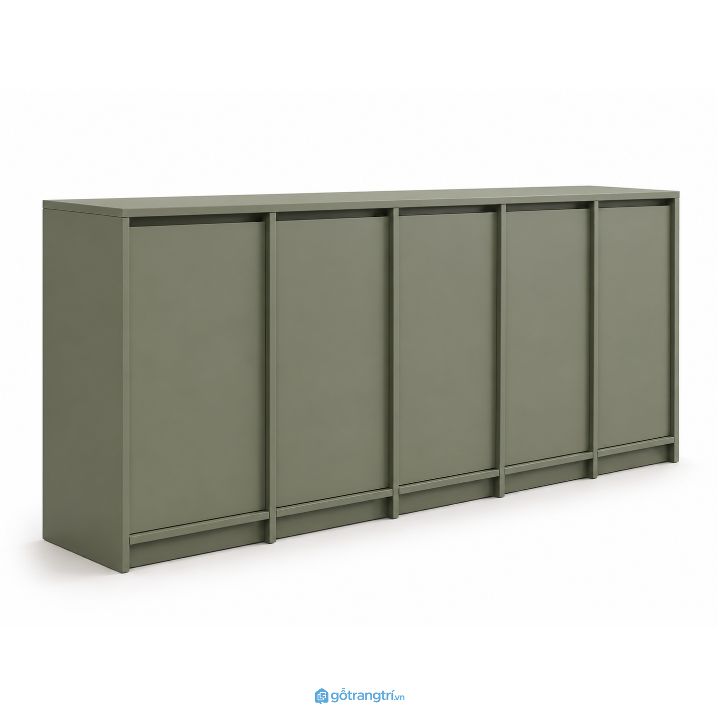 Tủ buffet màu xanh olive cánh phẳng hiện đại GHS-5044 - 2000x350x900mm - Xanh olive - GHS-5044