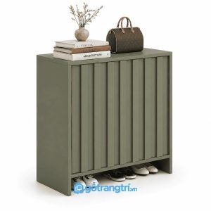 Tủ Giày Cánh Lùa Màu Olive Rêu Hiện Đại GHS-5057 - 1000x900x350 - Xanh olive - GHS-5057