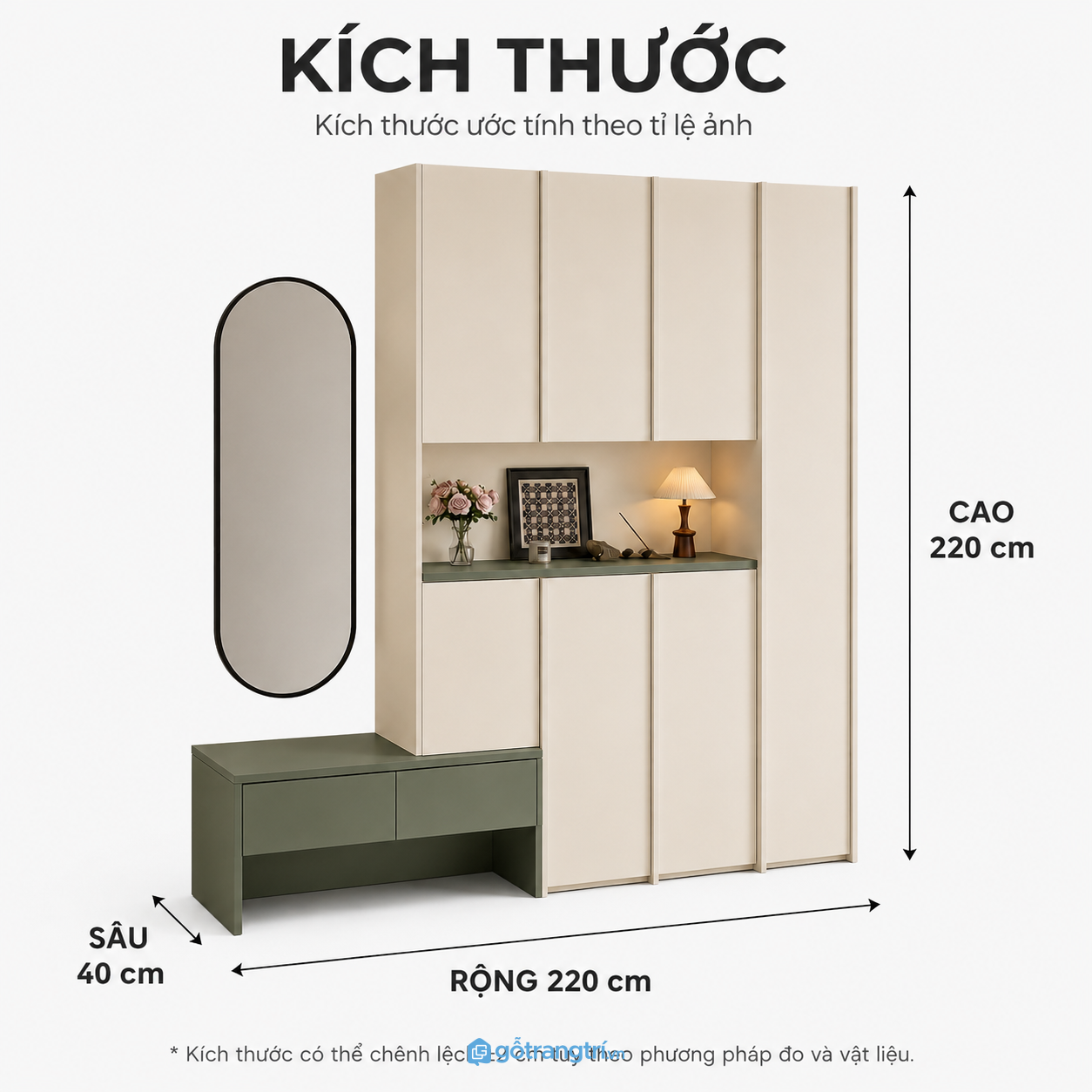 Tủ giày màu xanh olive kịch trần kết hợp ghế ngồi và gương soi tiện lợi Tủ giày màu xanh olive kịch trần kết hợp ghế ngồi và gương soi tiện lợi