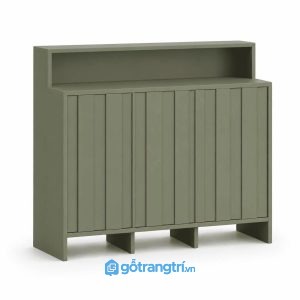 Tủ lưu trữ cánh nan dọc màu xanh olive hiện đại GHS-5054 - 1200x350x1150mm - Xanh olive - GHS-5054