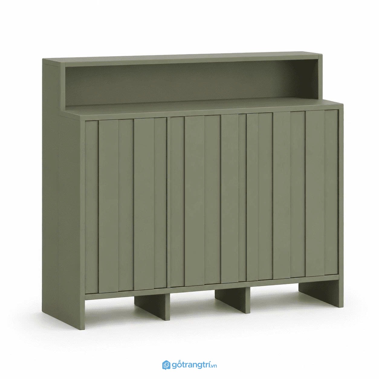 Tủ lưu trữ cánh nan dọc màu xanh olive hiện đại GHS-5054 - 1200x350x1150mm - Xanh olive - GHS-5054 Tủ lưu trữ cánh nan dọc màu xanh olive hiện đại GHS-5054 - 1200x350x1150mm - Xanh olive - GHS-5054