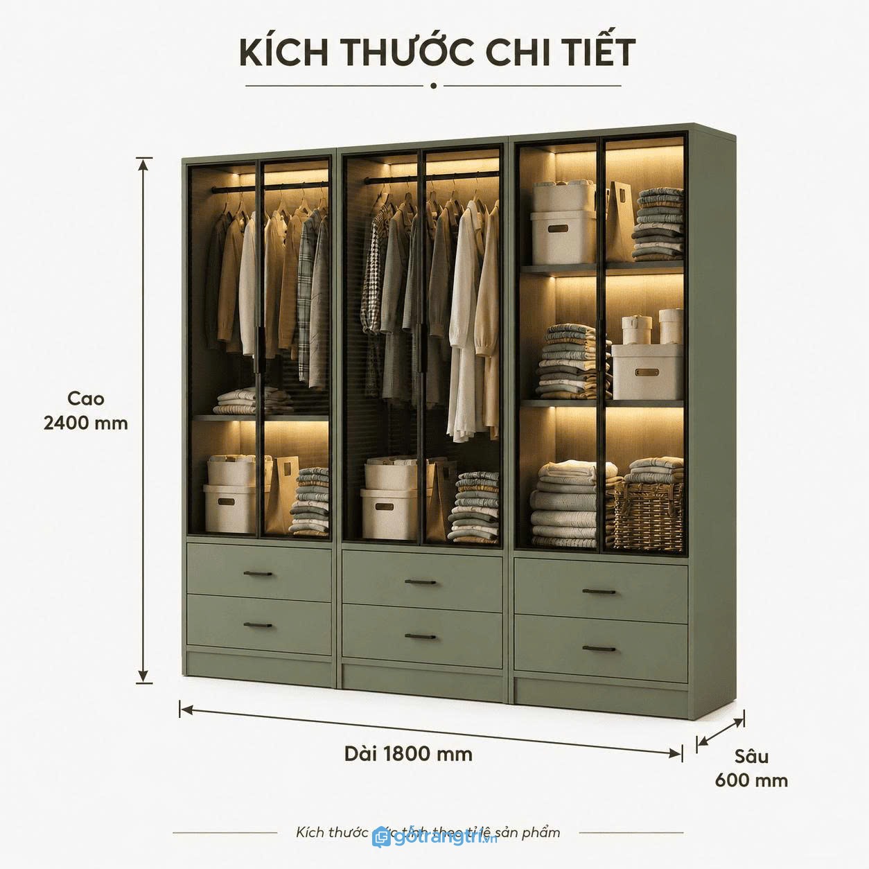 Tủ quần áo cánh kính khung nhôm tích hợp đèn LED cho phòng ngủ hiện đại Tủ quần áo cánh kính khung nhôm tích hợp đèn LED cho phòng ngủ hiện đại