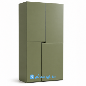 Tủ quần áo màu xanh olive hiện đại 4 cánh GHS-5038 - 180x45x90cm - Xanh olive - GHS-5038