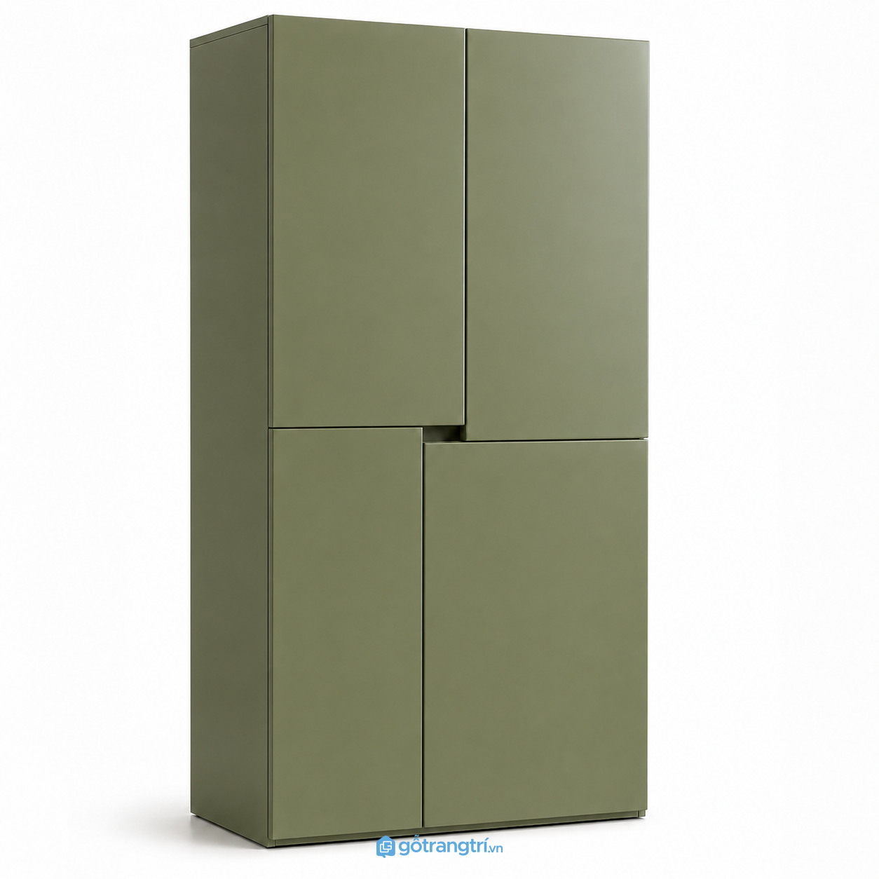 Tủ quần áo màu xanh olive hiện đại 4 cánh GHS-5038 - 180x45x90cm - Xanh olive - GHS-5038 Tủ quần áo màu xanh olive hiện đại 4 cánh GHS-5038 - 180x45x90cm - Xanh olive - GHS-5038