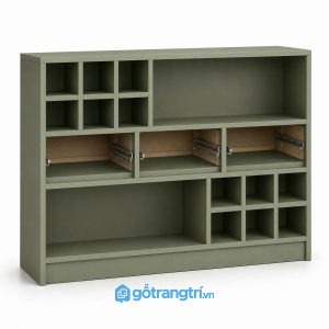 Tủ trà đạo nhiều ngăn lưu trữ phong cách tối giản GHS-5048 - hình ảnh thực tế 1