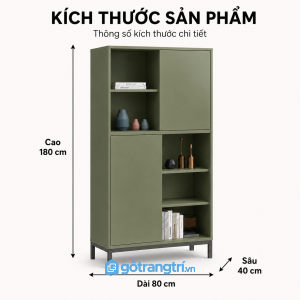 Tủ trang trí phòng khách hiện đại nhiều ngăn tiện dụng