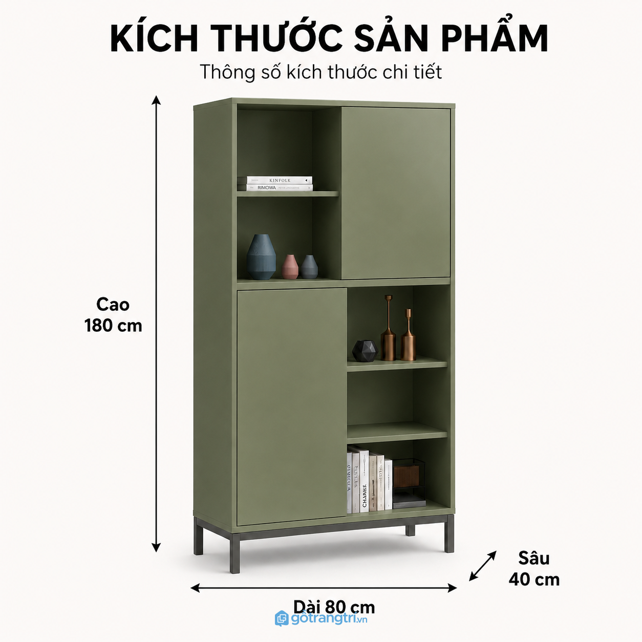 Tủ trang trí phòng khách hiện đại nhiều ngăn tiện dụng