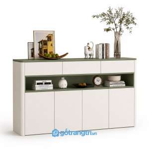 Tủ Trang Trí Phòng Khách Màu Xanh Olive GHS-5024