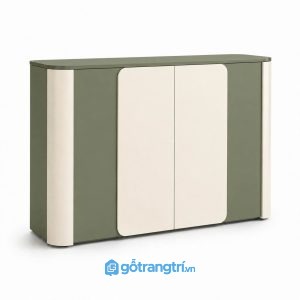 Tủ trang trí phòng khách màu xanh olive hiện đại GHS-5030