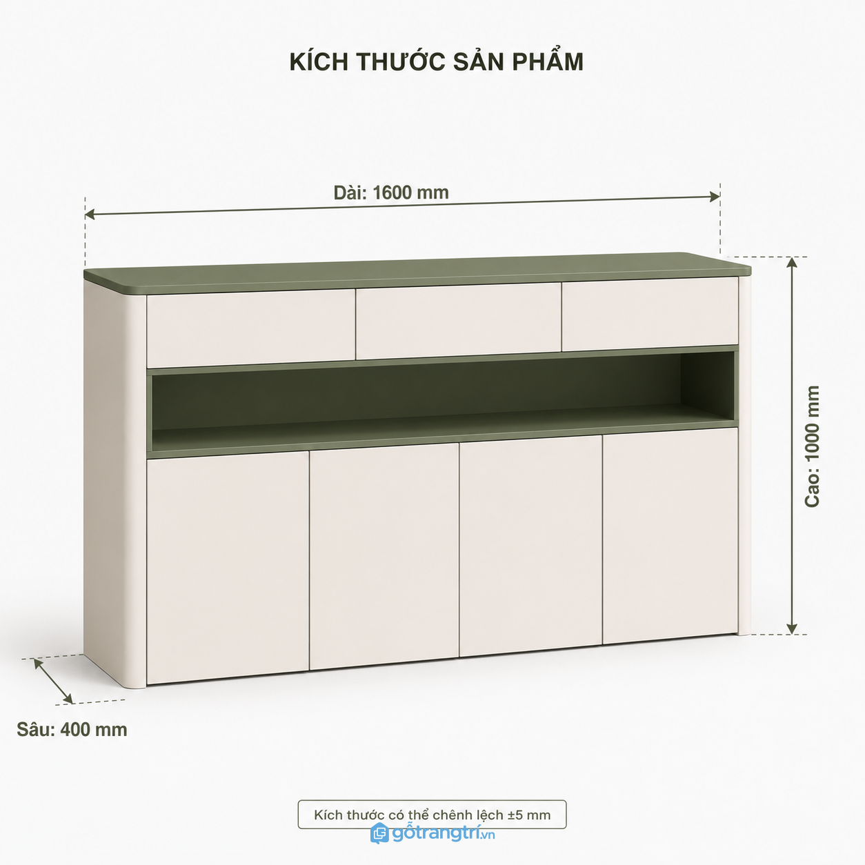 Tủ trang trí phòng khách màu xanh olive kết hợp lưu trữ và trưng bày tiện lợi Tủ trang trí phòng khách màu xanh olive kết hợp lưu trữ và trưng bày tiện lợi