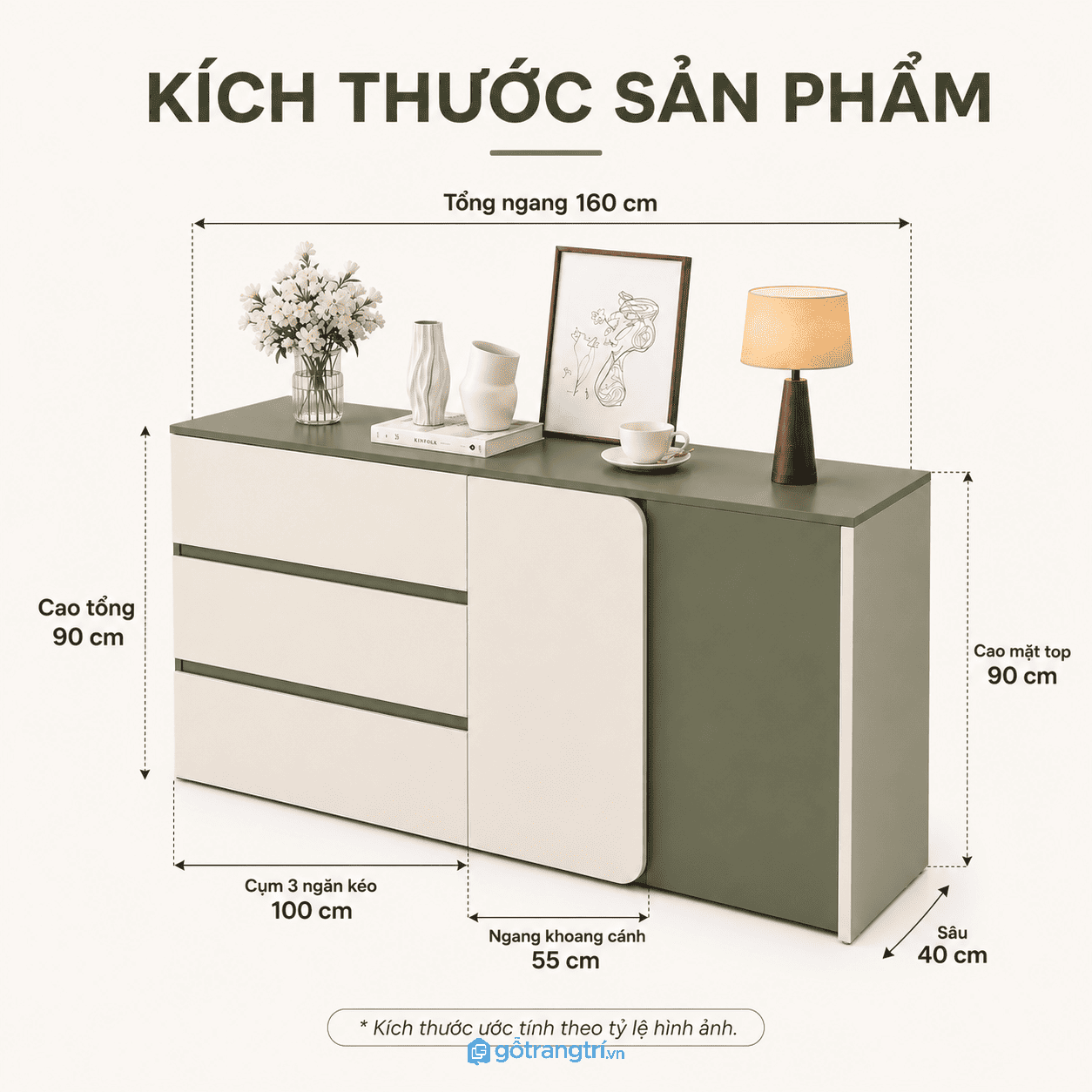Tủ trang trí xanh olive cánh bo cong cho không gian sống gọn gàng, tinh tế Tủ trang trí xanh olive cánh bo cong cho không gian sống gọn gàng, tinh tế