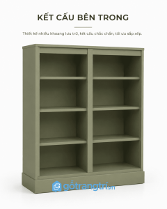 Tủ trưng bày cánh kính màu trắng hiện đại GHS-2005 - hình ảnh thực tế 1
