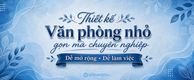 Banner thiết kế văn phòng nhỏ gọn mà chuyên nghiệp