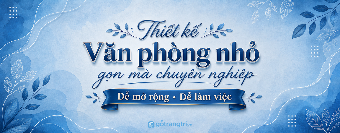 Banner thiết kế văn phòng nhỏ gọn mà chuyên nghiệp