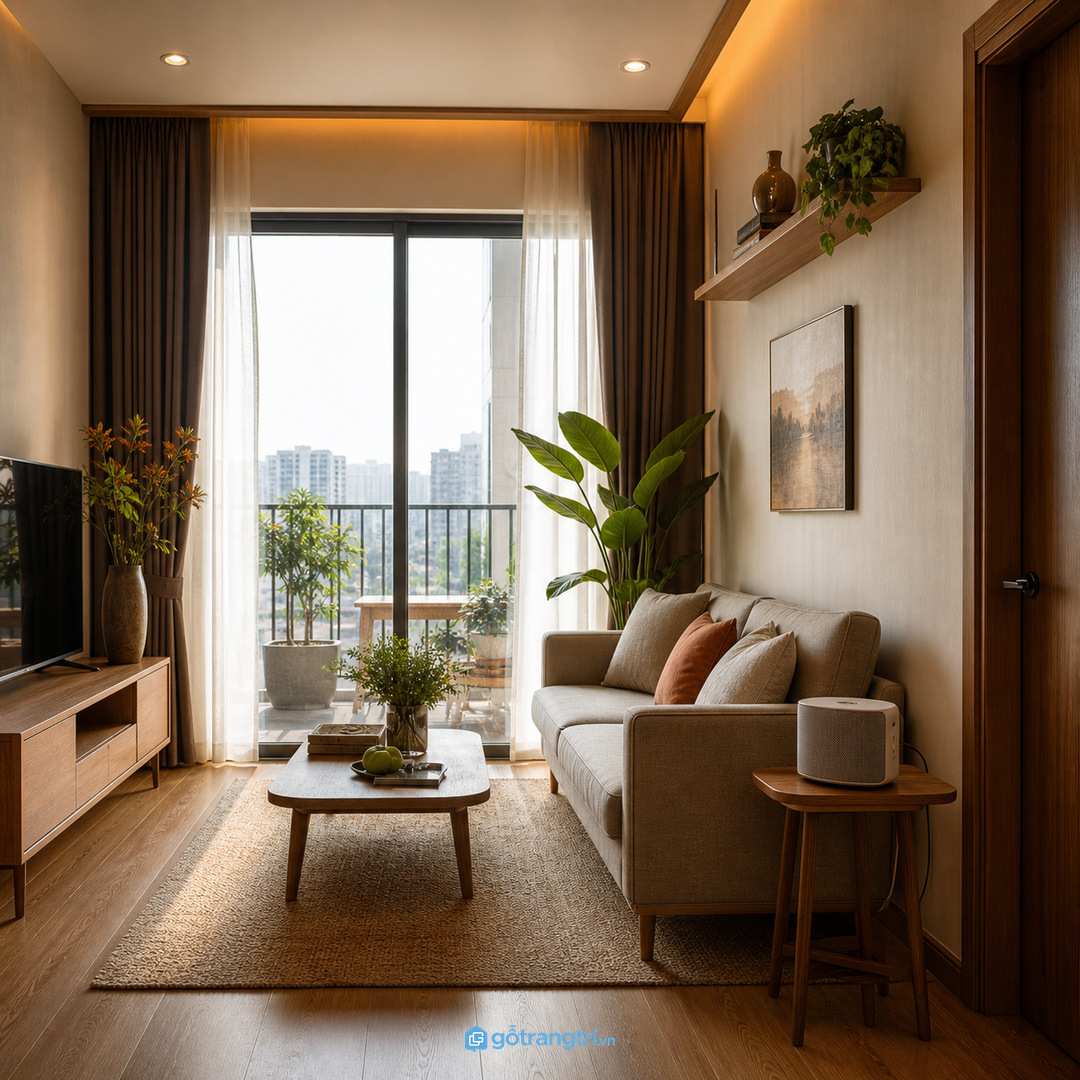 Dây loa và dây sạc làm góc sofa mất sạch rất nhanh
