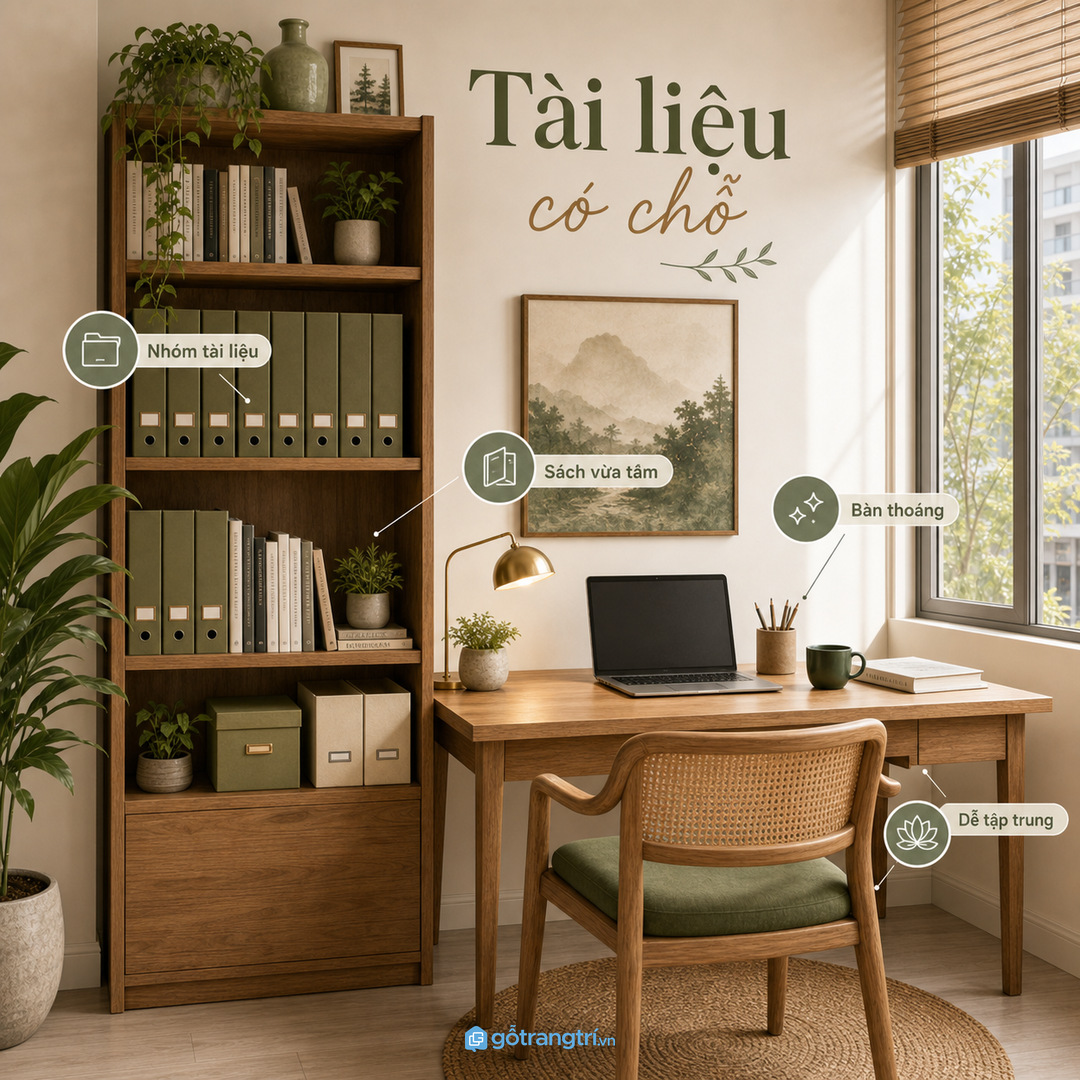 Tài liệu có chỗ thì góc học dễ yên hơn