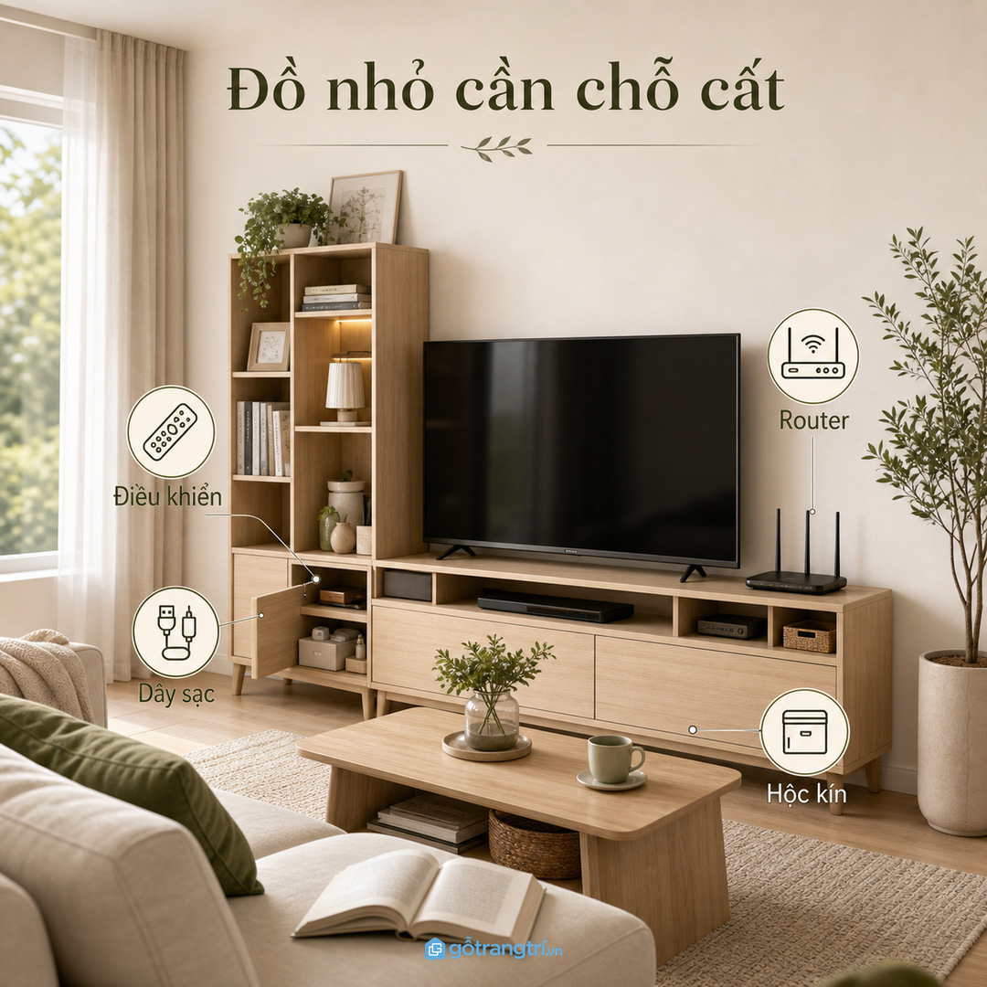 Một mảng tường phải gánh nhiều nhu cầu cùng lúc