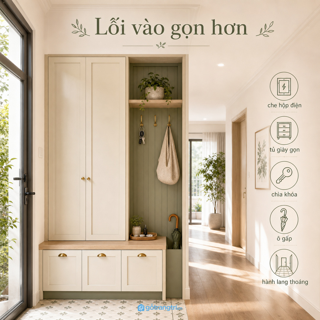 Lối vào là nơi khách nhìn thấy đầu tiên