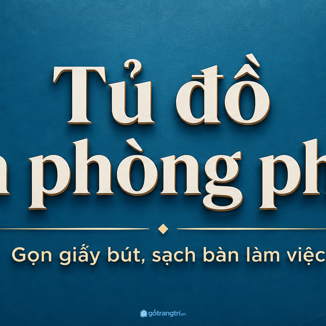Chia khoang theo giấy, bút, mực in và đồ dùng chung giúp tủ dễ dùng hơn.