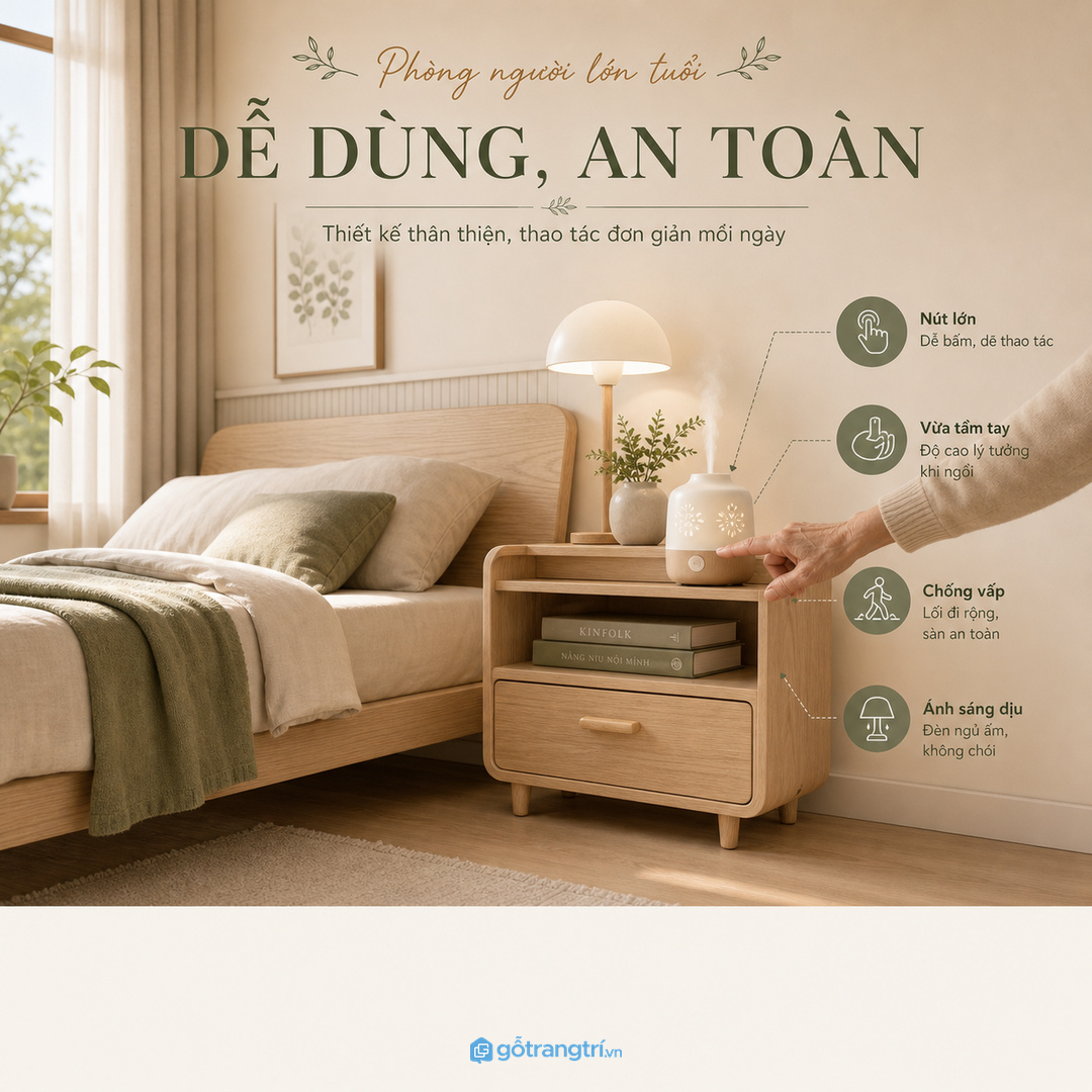 Dây điện và chai tinh dầu cần có chỗ cất riêng