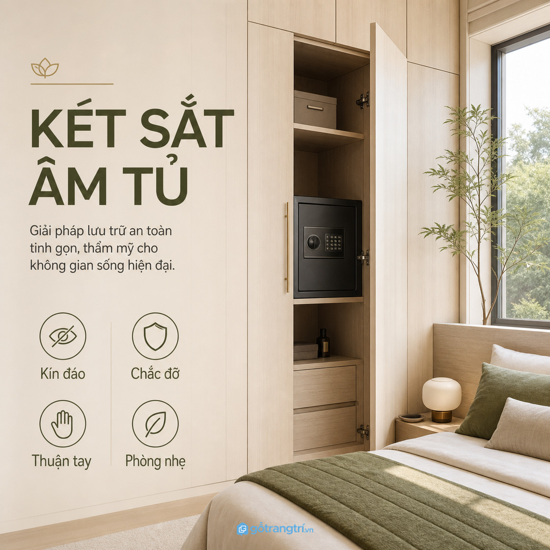 Két sắt là món nặng cả về thị giác lẫn thao tác