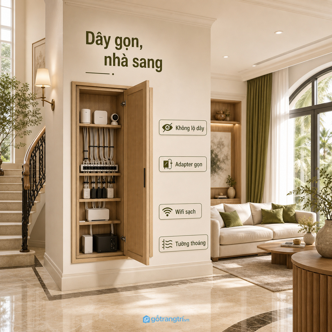 Thiết bị thông minh cần vị trí rõ để biệt thự dễ vận hành lâu dài