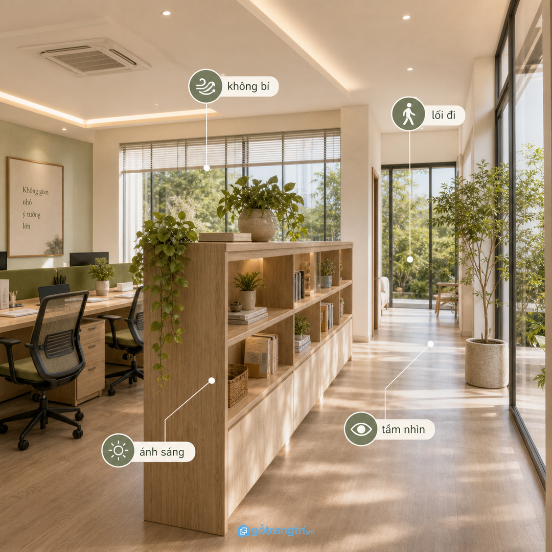 Ranh giới nhẹ giúp đội nhóm tập trung hơn nhưng không làm văn phòng bị bí
