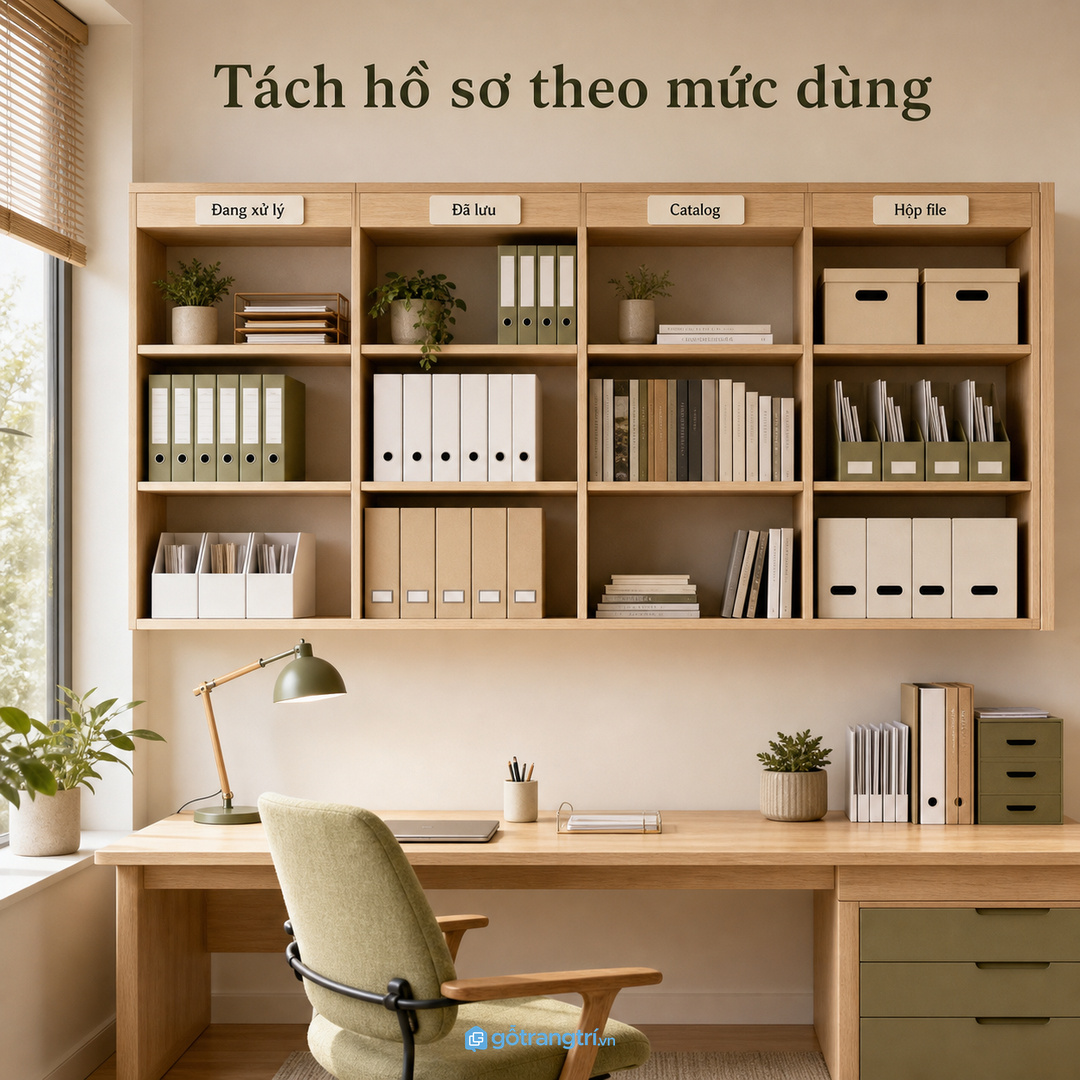 Hồ sơ cần tách theo mức dùng để tìm nhanh hơn