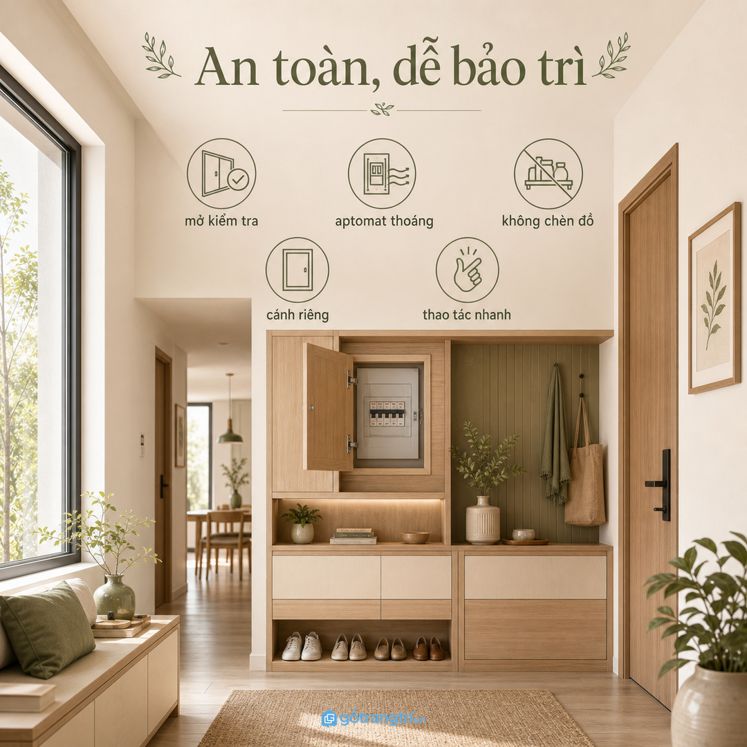 Che đẹp nhưng vẫn phải an toàn và dễ bảo trì
