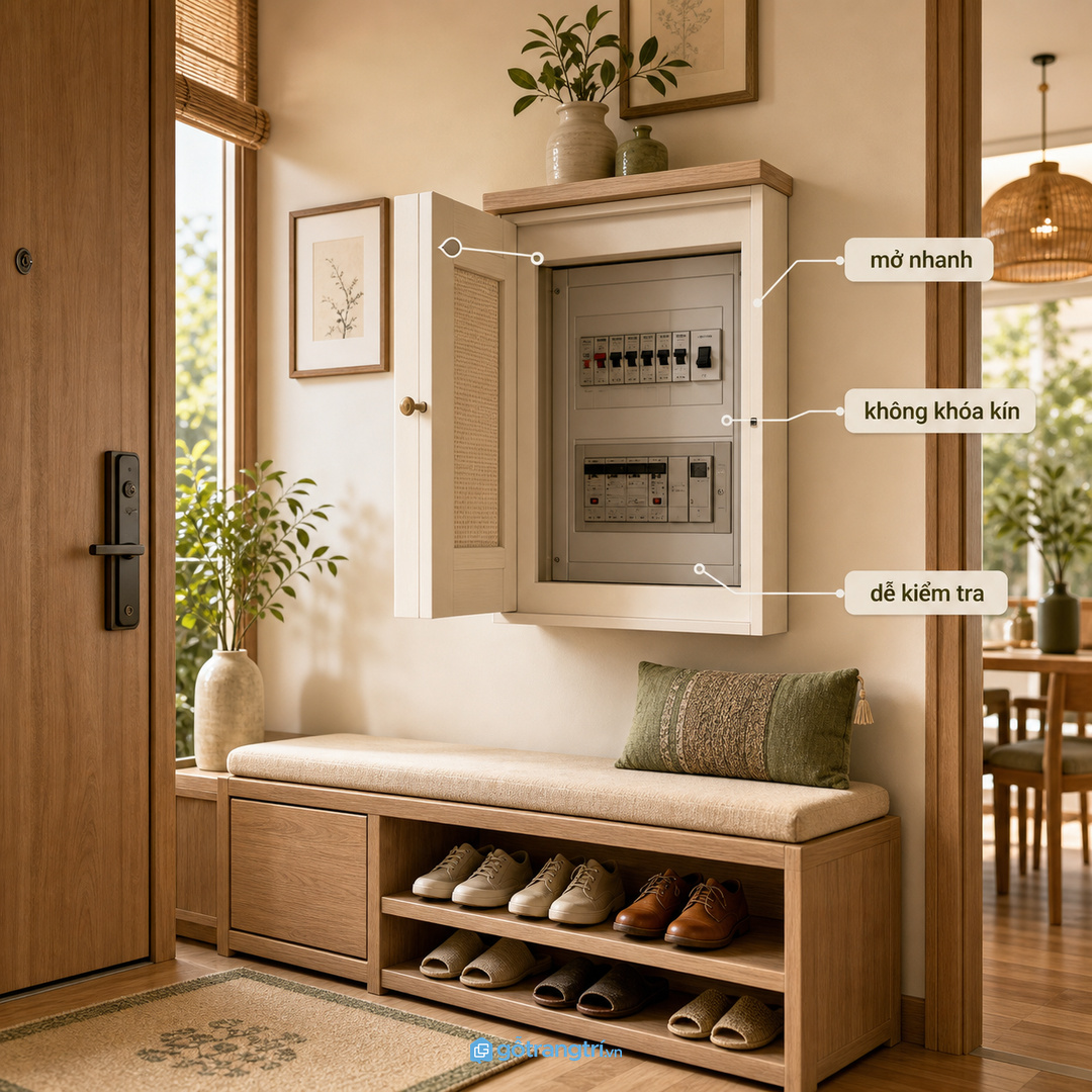 Tủ che điện cần mở nhanh khi cần xử lý kỹ thuật