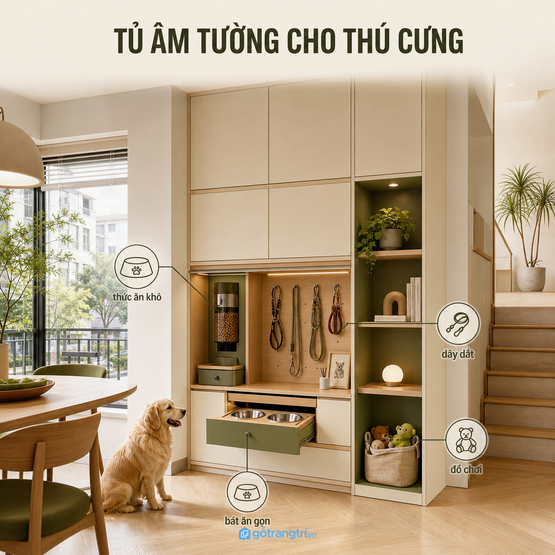 Khu ăn uống và vệ sinh cần tách rõ để nhà sạch hơn