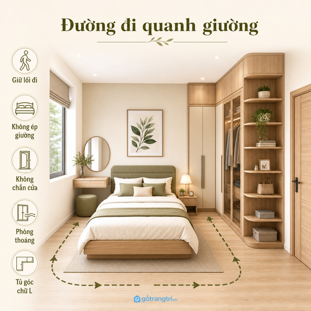 Giữ đường đi quanh giường
