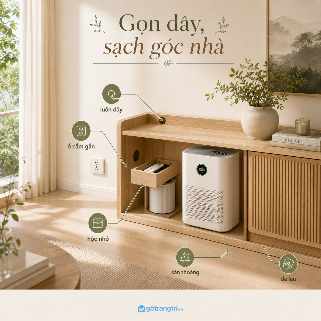Lối đi quanh sofa cần thoáng để sinh hoạt hằng ngày dễ hơn