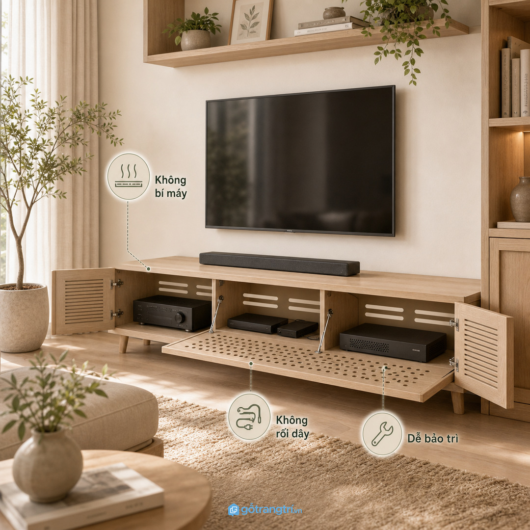 Thiết bị cần thoáng chứ không chỉ giấu kín