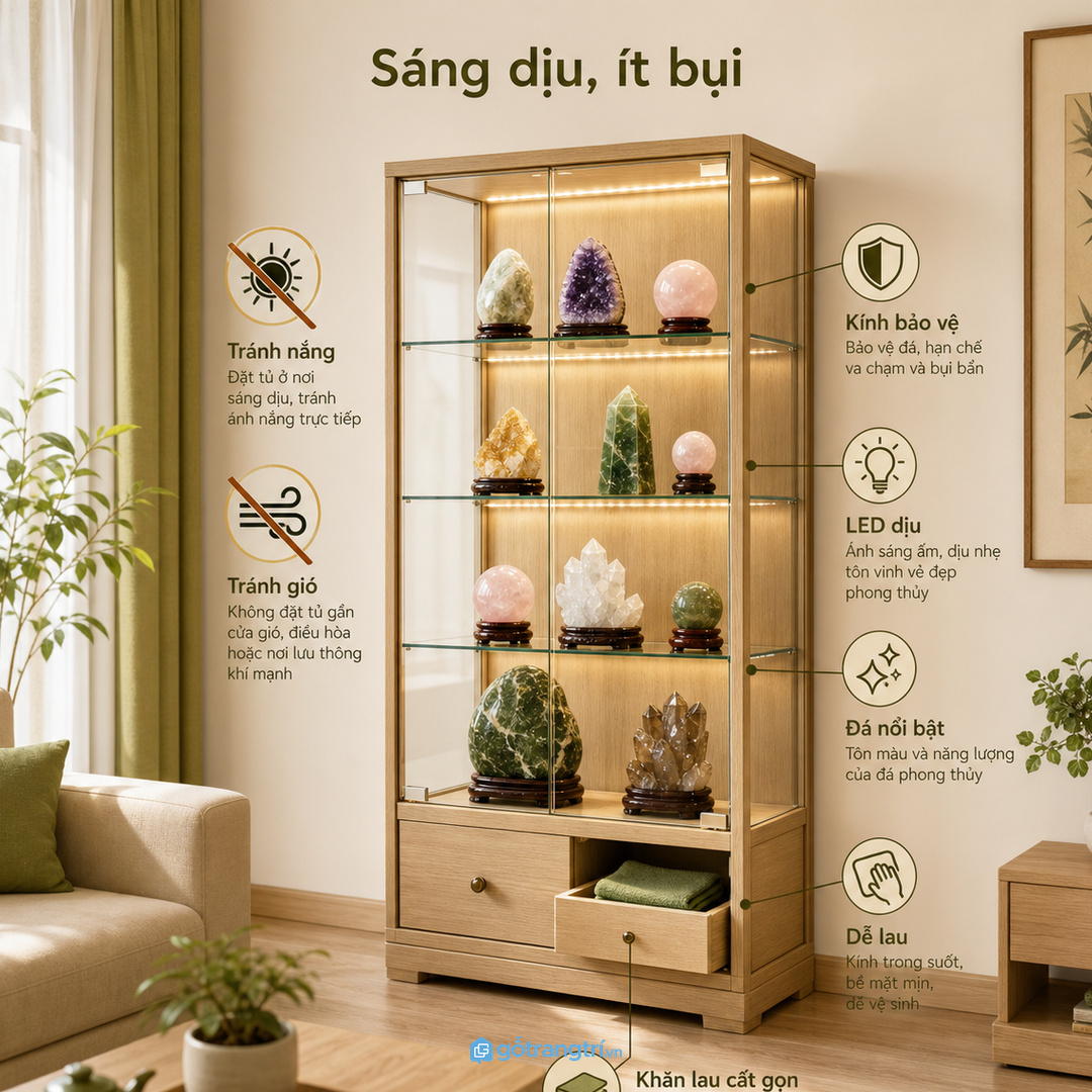 Ánh sáng và bụi ảnh hưởng trực tiếp đến cảm giác vật phẩm