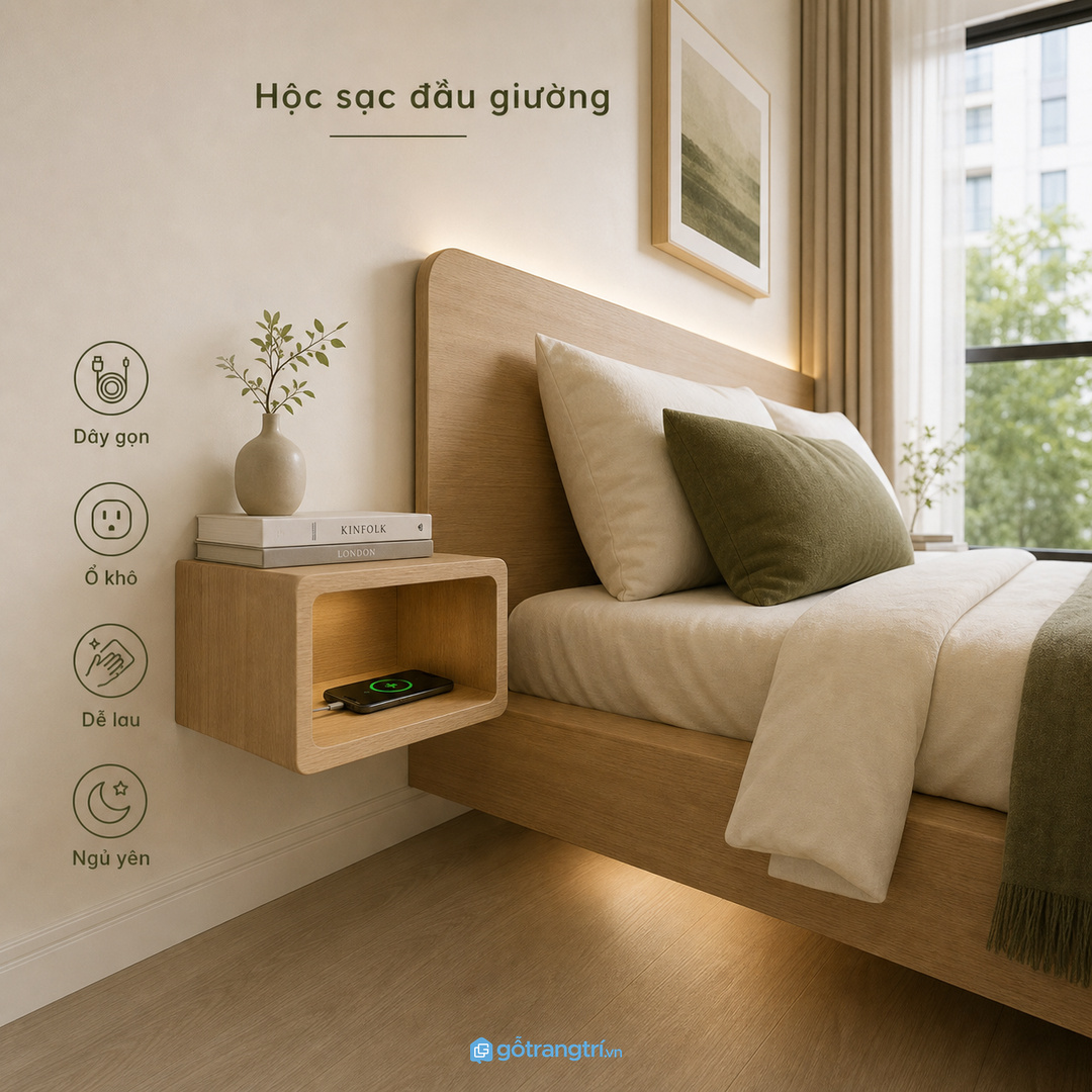 Đừng biến hộc sạc thành kho chứa mọi món đồ vụn